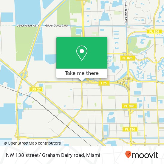 Mapa de NW 138 street/ Graham Dairy road