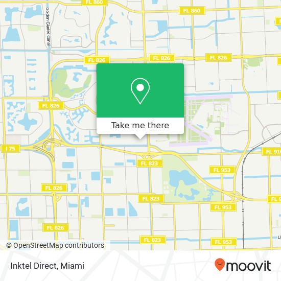 Inktel Direct map