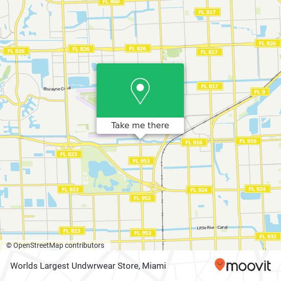 Worlds Largest Undwrwear Store map