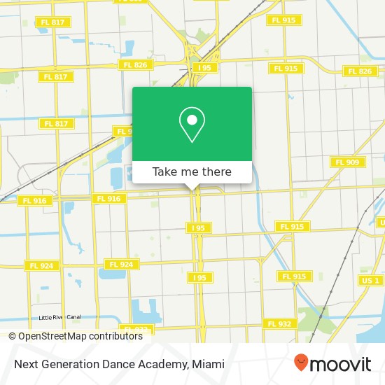 Mapa de Next Generation Dance Academy