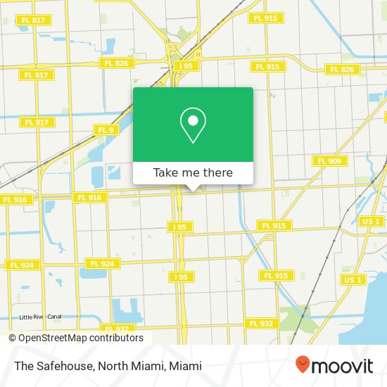 Mapa de The Safehouse, North Miami