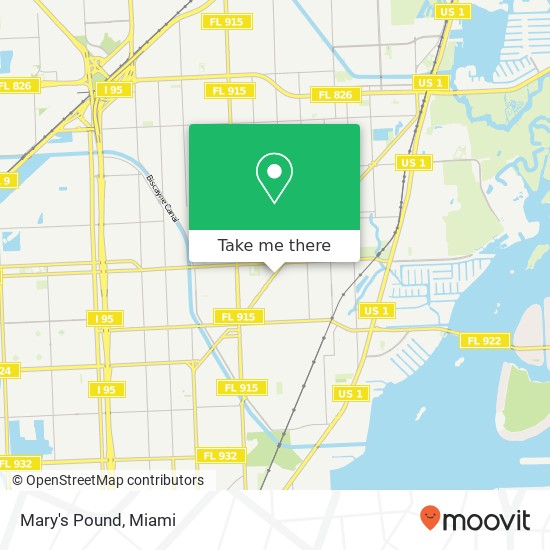 Mary's Pound map