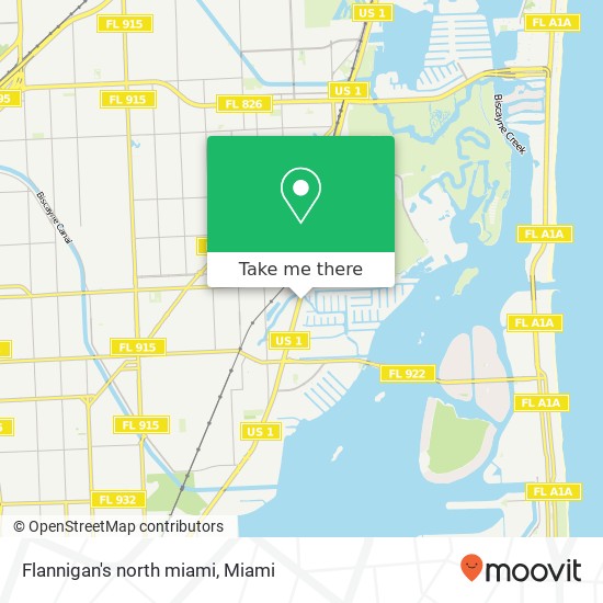 Mapa de Flannigan's north miami