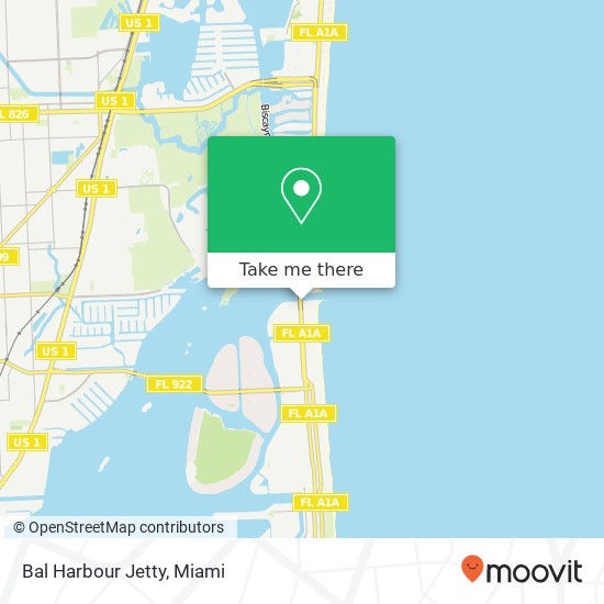 Bal Harbour Jetty map