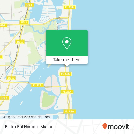 Mapa de Bistro Bal Harbour