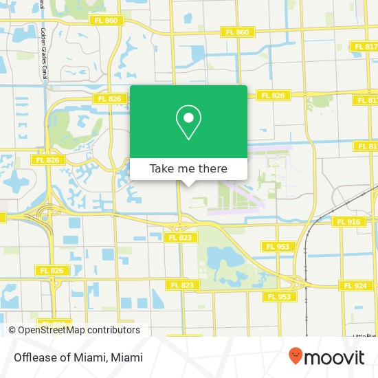 Mapa de Offlease of Miami