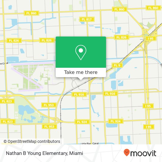 Nathan B Young Elementary map
