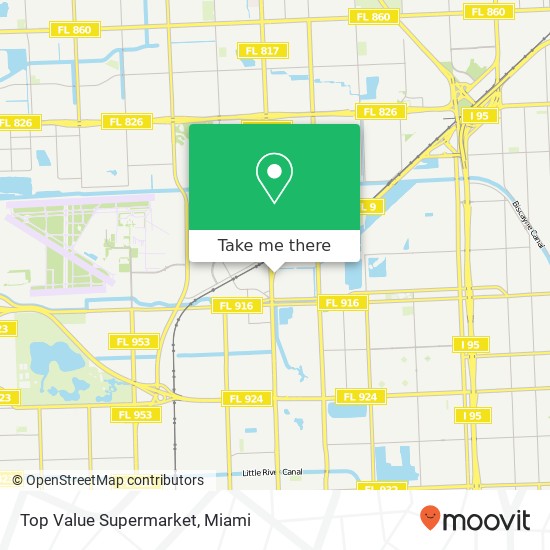 Mapa de Top Value Supermarket