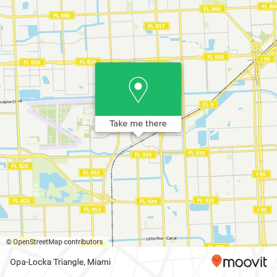 Mapa de Opa-Locka Triangle