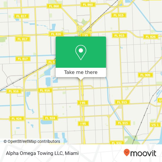 Alpha Omega Towing LLC map