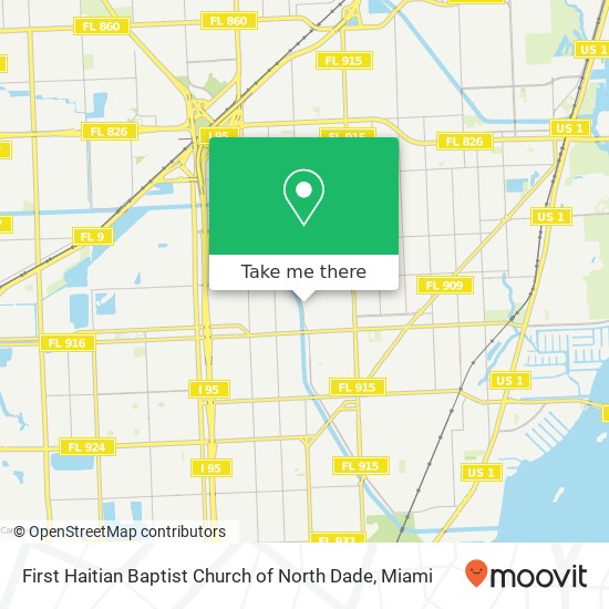 First Haitian Baptist Church of North Dade map