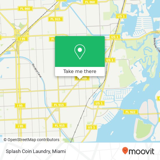 Mapa de Splash Coin Laundry