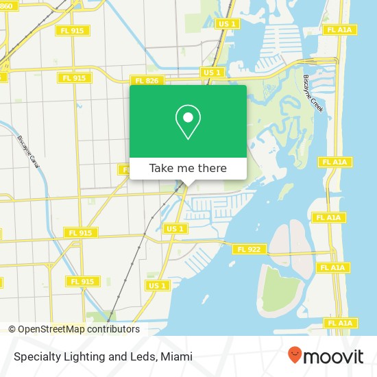 Mapa de Specialty Lighting and Leds