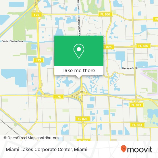 Miami Lakes Corporate Center map