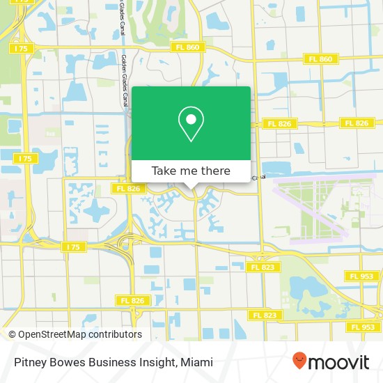 Pitney Bowes Business Insight map