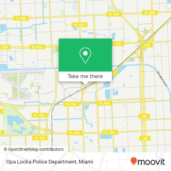 Opa Locka Police Department map