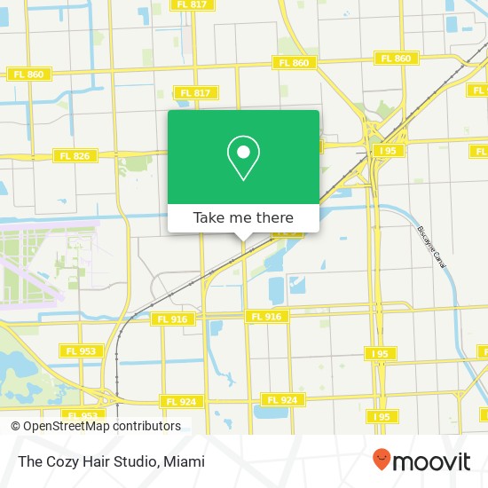 The Cozy Hair Studio map