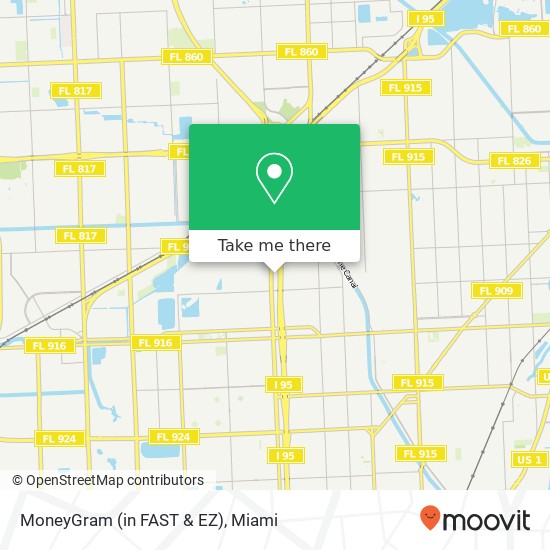 Mapa de MoneyGram (in FAST & EZ)