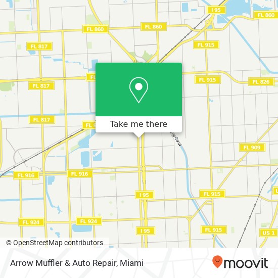 Mapa de Arrow Muffler & Auto Repair