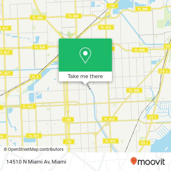 Mapa de 14510 N Miami Av