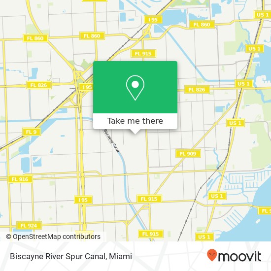 Mapa de Biscayne River Spur Canal