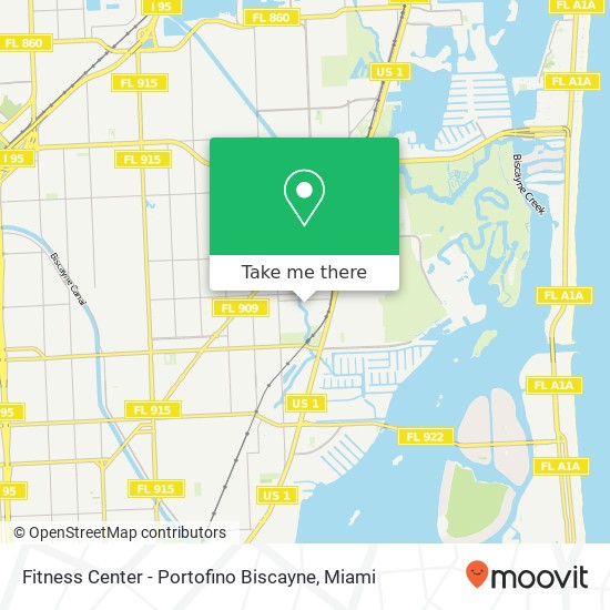 Fitness Center - Portofino Biscayne map