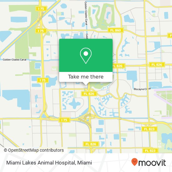 Miami Lakes Animal Hospital map