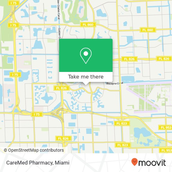 Mapa de CareMed Pharmacy