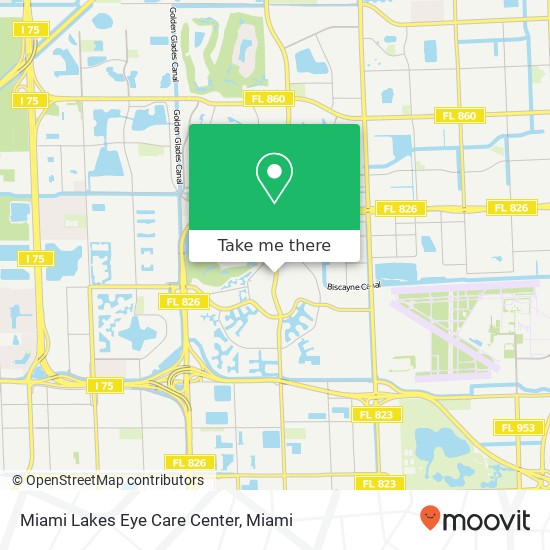 Miami Lakes Eye Care Center map