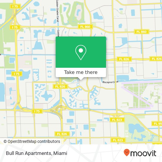 Mapa de Bull Run Apartments