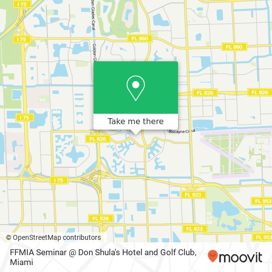 Mapa de FFMIA Seminar @ Don Shula's Hotel and Golf Club