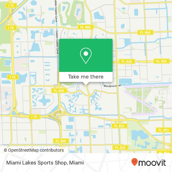 Mapa de Miami Lakes Sports Shop