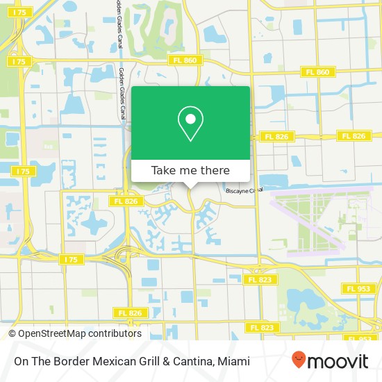 Mapa de On The Border Mexican Grill & Cantina