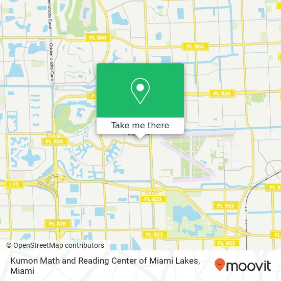 Kumon Math and Reading Center of Miami Lakes map