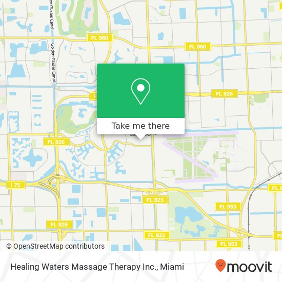 Mapa de Healing Waters Massage Therapy Inc.