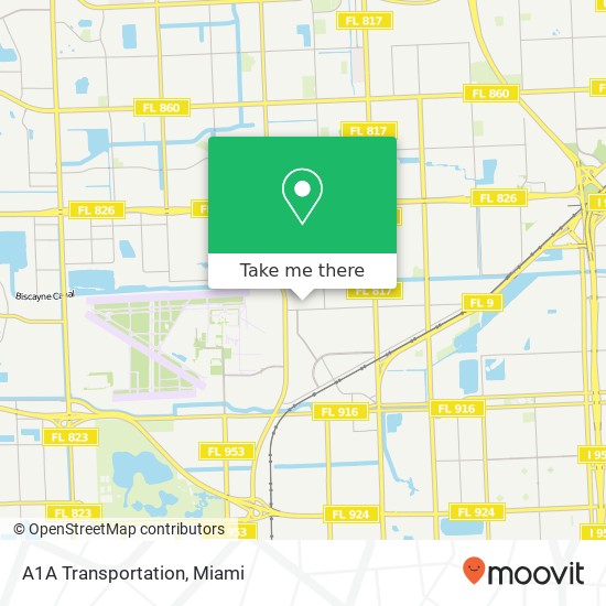 A1A Transportation map