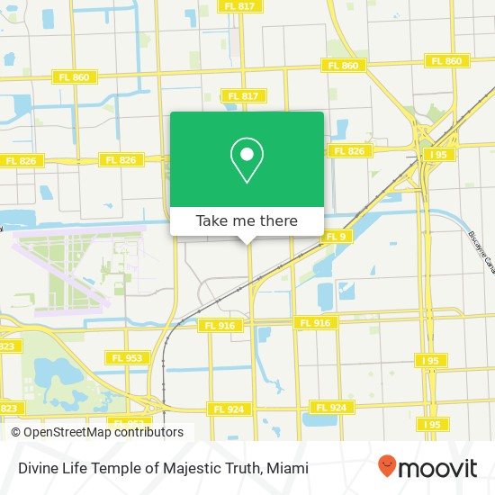 Mapa de Divine Life Temple of Majestic Truth