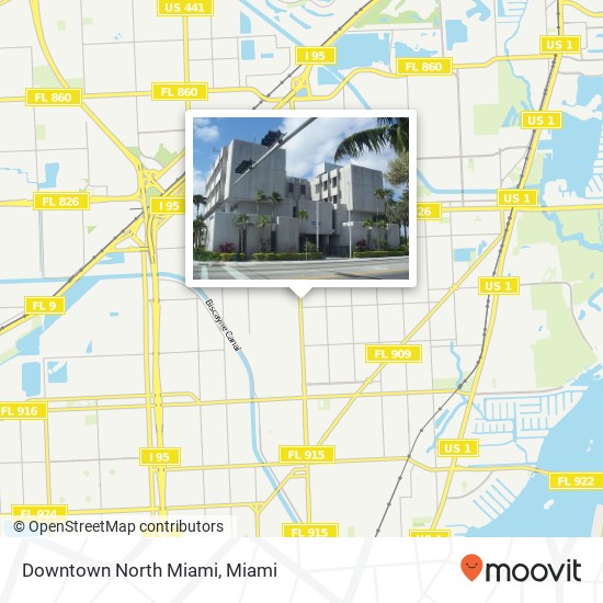 Mapa de Downtown North Miami