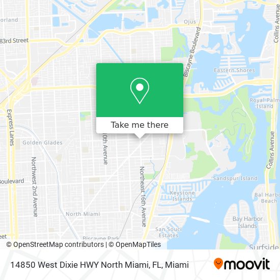 14850 West Dixie HWY North Miami, FL map
