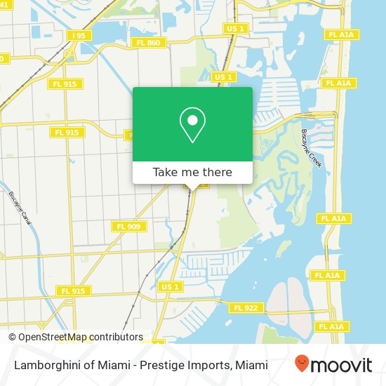 Lamborghini of Miami - Prestige Imports map