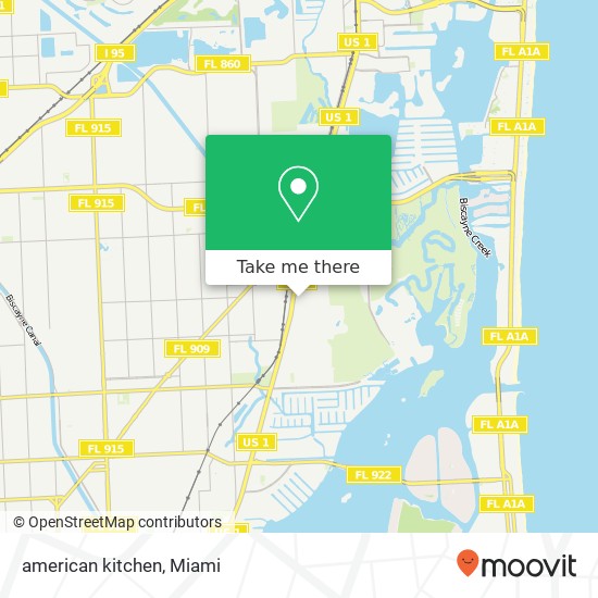 american kitchen map