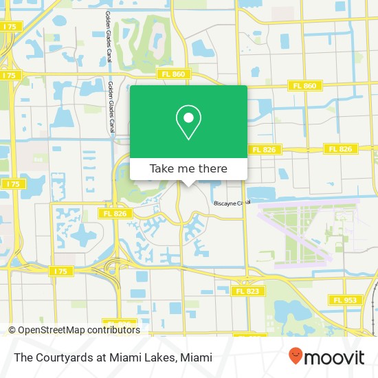 The Courtyards at Miami Lakes map