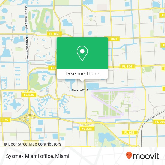 Sysmex Miami office map