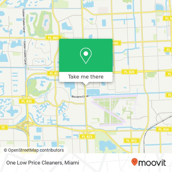 One Low Price Cleaners map