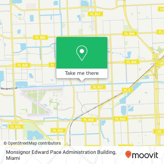 Mapa de Monsignor Edward Pace Administration Building