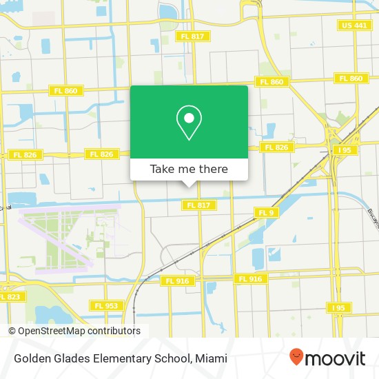 Mapa de Golden Glades Elementary School