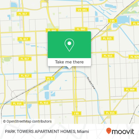 PARK TOWERS APARTMENT HOMES map