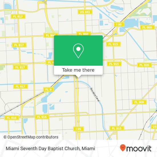 Mapa de Miami Seventh Day Baptist Church