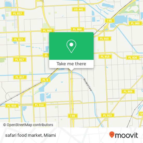 safari food market map