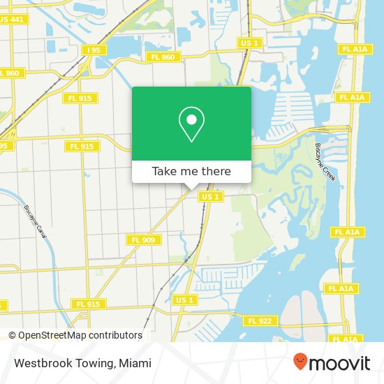 Westbrook Towing map